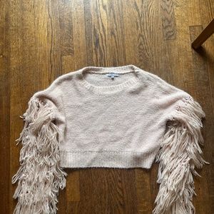 Forever 21 Cropped Fringe Sweater